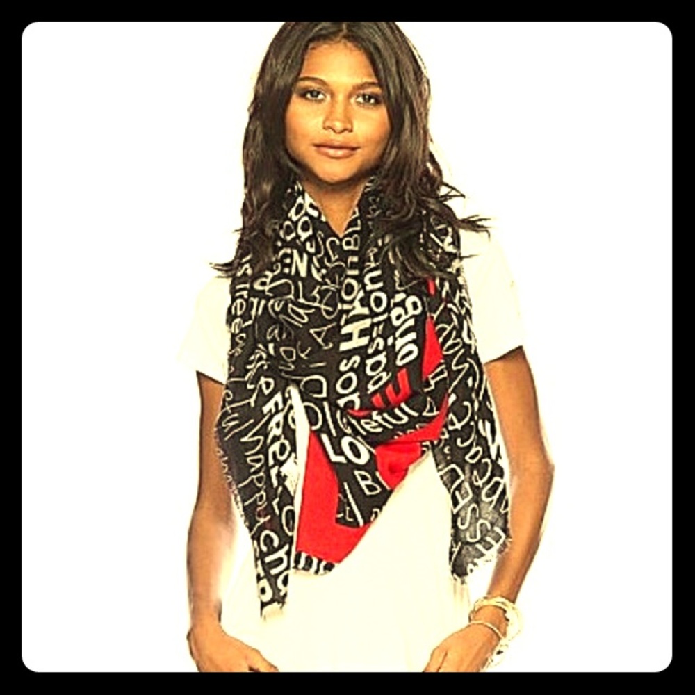 Peace Love World Scarf